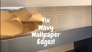 Fix a Wavy Wallpaper Edge on Wall or Ceiling Using Paint! - Spencer Colgan
