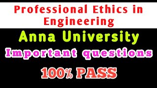 professional ethics in engineering important question for anna university