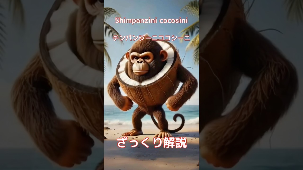 【#italianbrainrot 】Shimpanzini cocosini チンパンジーニココシーニ【ざっくり解説】
