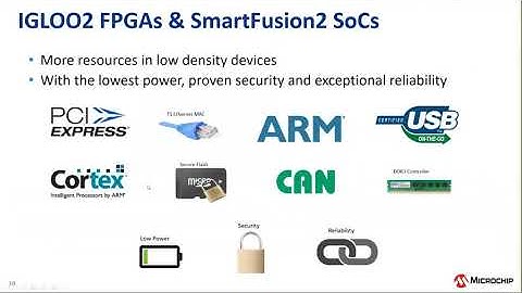 Microchip FPGA 제품 소개 Part 3: IGLOO2 & SmartFusion2, IGLOO & ProASIC3 및 Hello FPGA Kit