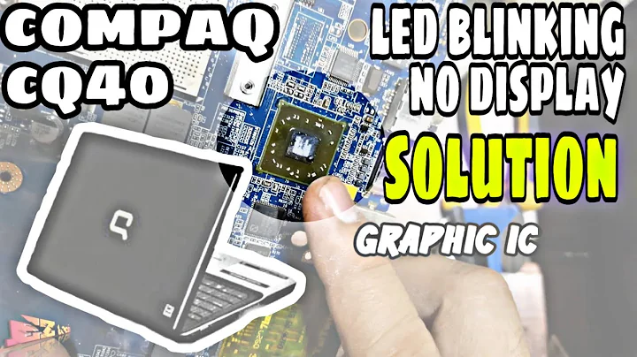 Conpaq CQ40 led blinking & no display Solution