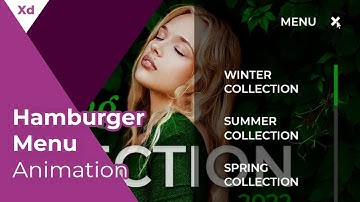 Hamburger Menu Animation with Scroll | Adobe XD Tutorial | BKreative