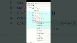 JavaScript Tutorial for Beginners / JavaScript learn / array pop method tag