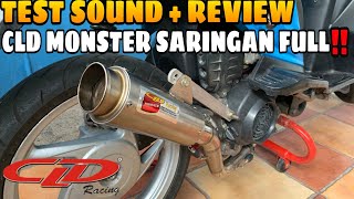 REVIEW & TEST SOUND KNALPOT CLD MONSTER SUARA NGEBASS !! #cld #beat #knalpot #monster #boreup #115cc