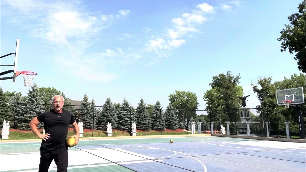 Longest Football Throw into a Basketball Hoop! World Record Seated