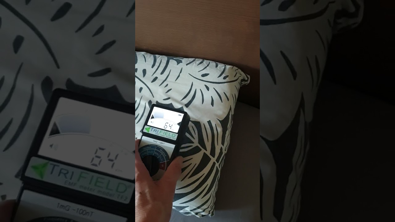Laagfrequente straling van een leeslampje bij bed gemeten met TriField TF2