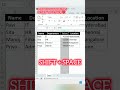Day 41 - Excel Killer Shortcut You MUST Know💥 | #excel #shorts #podurutechtips