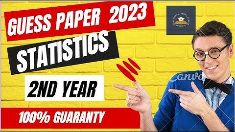 Statistics guess paper 2023||2nd year statistics||2nd year statistics #statistics #guess