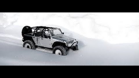 Axial dingo winter snow adventure