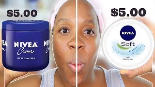 I tried NIVEA CREAM! Nivea vs. Nivea Soft! Nivea Creme vs Nivea Soft Light Moisturizer screenshot 3