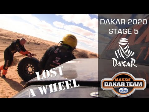 Dakar stage 5 - Lost a wheel and Coronel brothers MacGyvered to the finish