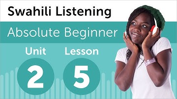 Swahili Listening Practice - Making Plans for the Day in Swahili