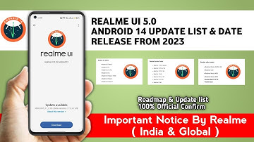 Realme Android 14 Update/Realme UI 5.0 Update List & Date 2023/Realme All Series Update Info