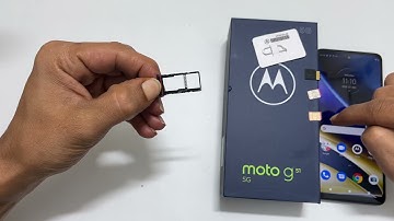 How to insert SIM and microSD card into Motorola Moto G51