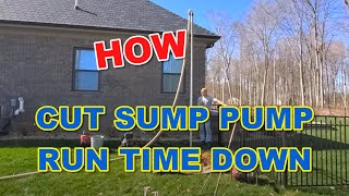 How to Cut Your Sump Pump System Run Time Down [ SHALLOW WELLS ]