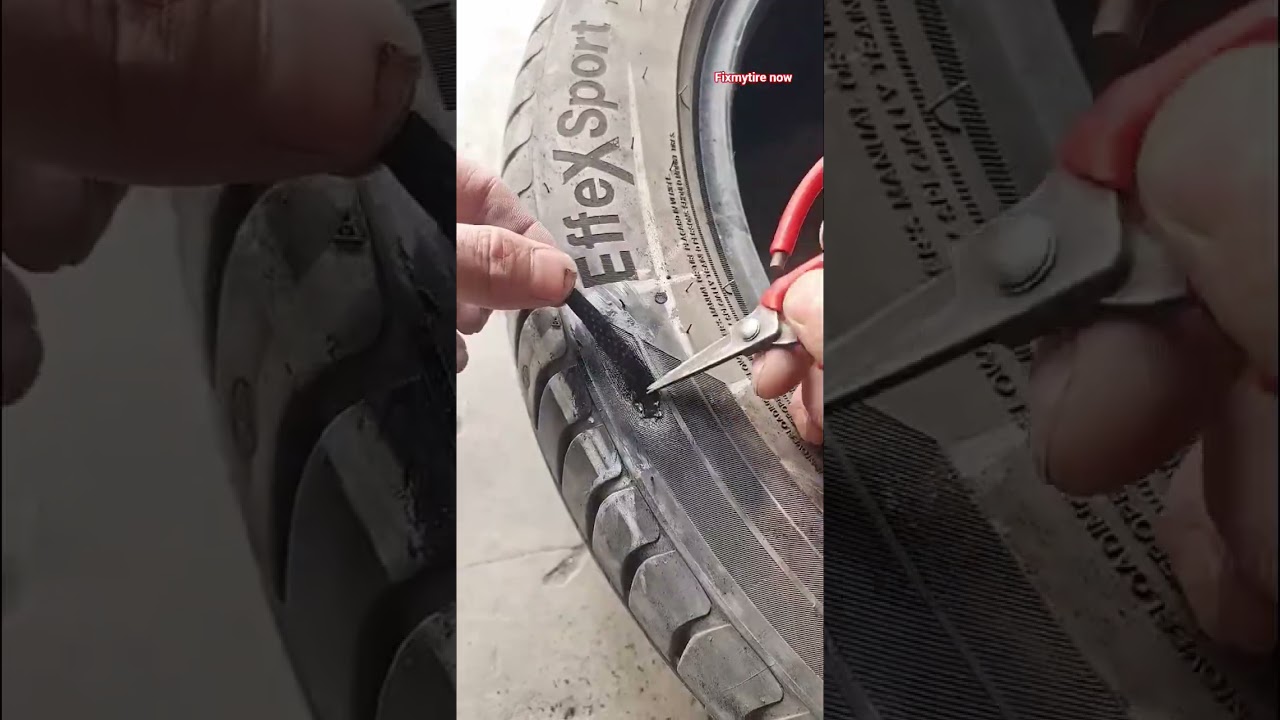 Tire Sidewall Patch Repair. 