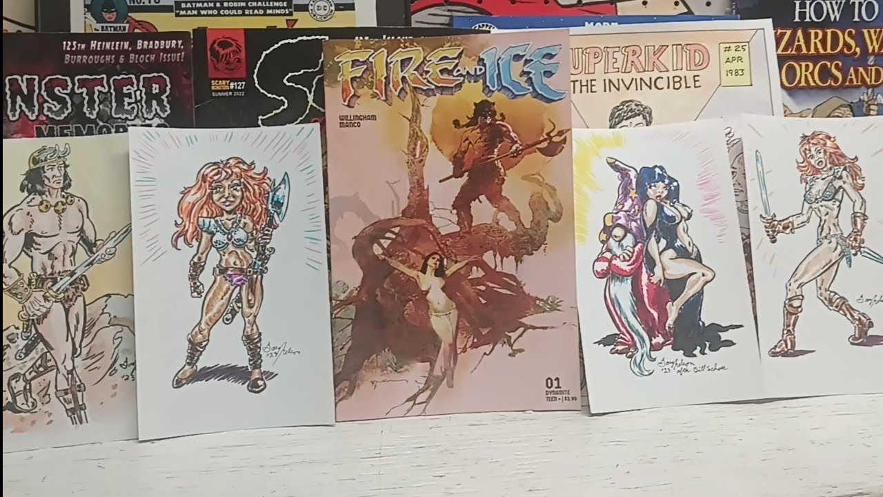 EP 1193 Fire & Ice 2023, Dynamite Comics, Prequel to the Animated Film. Frazetta and Bakshi.