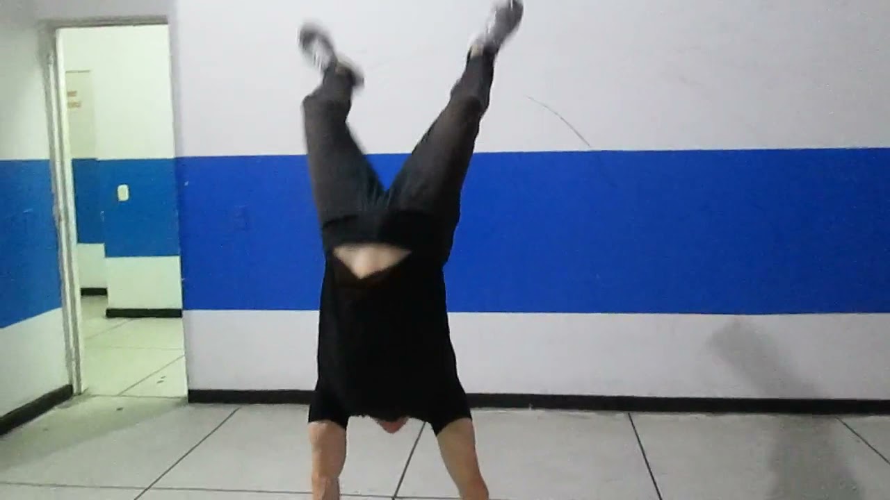 Handstand jumps left performed by 53 years old man YouTube