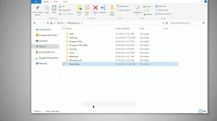 Windows 10 - Creating, Copying, Moving, and Renaming Files and Folders
