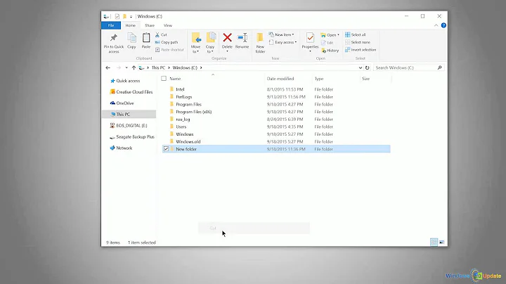 Windows 10 - Creating, Copying, Moving, and Renaming Files and Folders