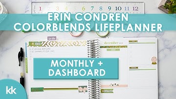Erin Condren LifePlanner Monthly Plan with Me + Functional Dashboard Pages, EC Seasonal Sticker Book