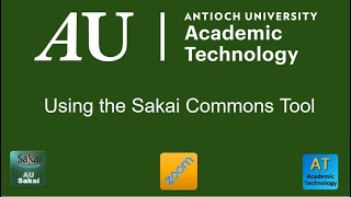 Using the Sakai Commons Tool