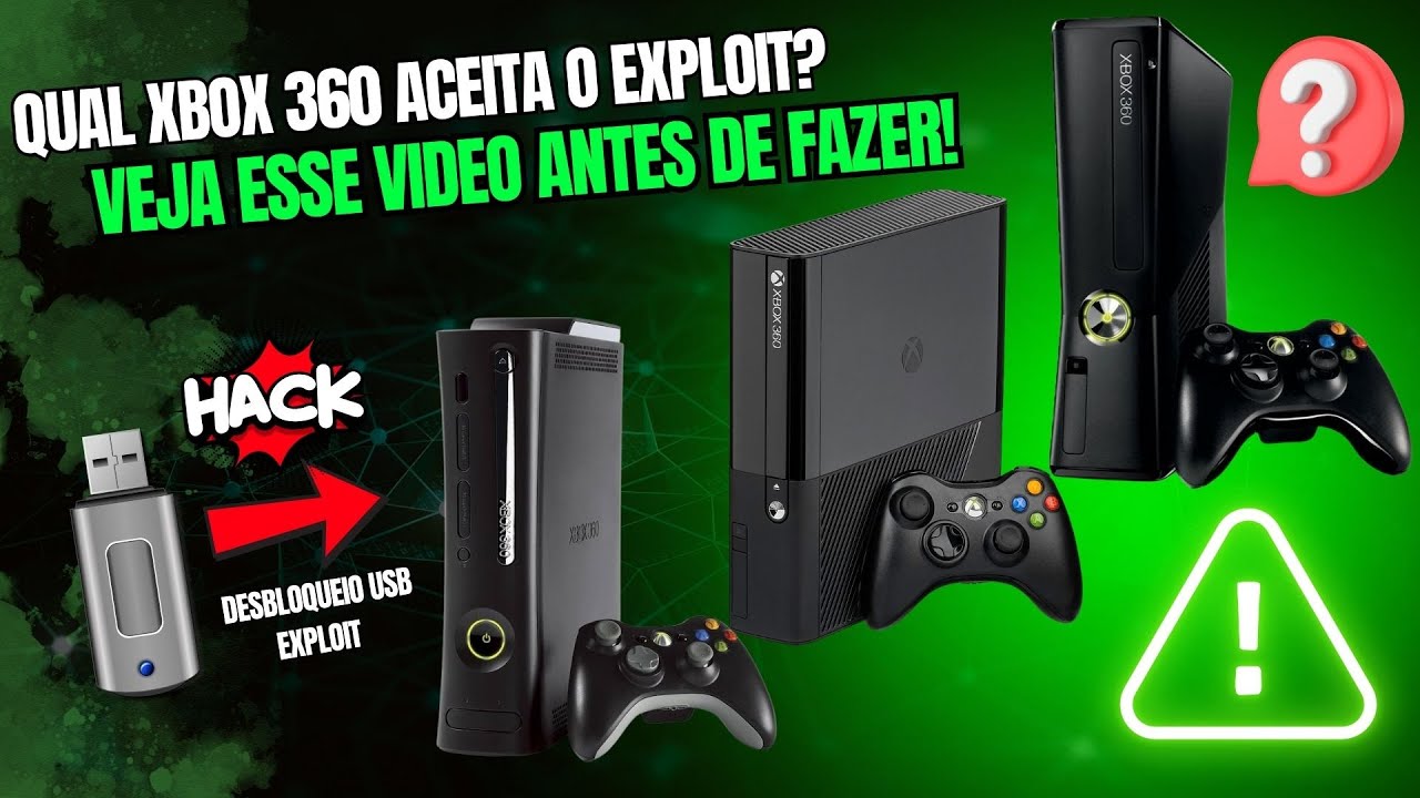NOVO DESBLOQUEIO EXPLOIT VIA USB - QUAL MODELO DE XBOX 360 É COMPATÍVEL ...
