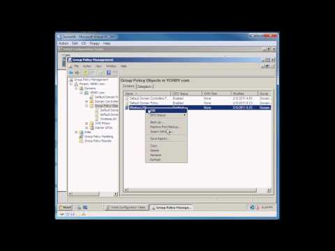 Creating a new Group Policy in Windows Server 2008 R2