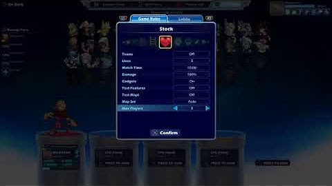 1 game of brawlhalla against 3 hard bots.  (I