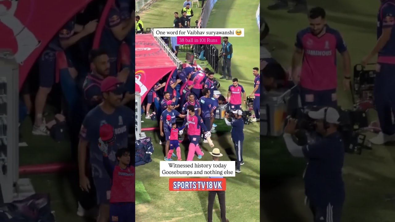 Vaibhav Suryavanshi Ipl match gt highlights Smash 100 in 36 ball Gt match Rahul dravid 