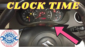 Suzuki Swift Clock Time Setting Reset