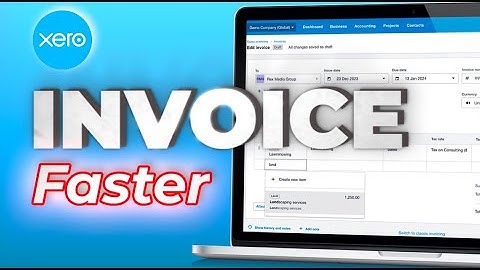 Set defaults to speed up invoicing in Xero