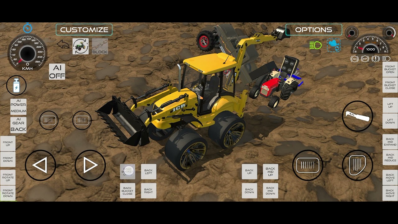 tractor Jcb ☠️ कैंपर बेक game