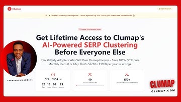 Clumap Lifetime Deal Presale Launch - The First Hybrid SERP Clustering and Topical Mapping SEO Tool