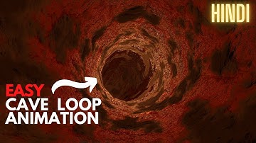 How To Create Abstract Cave Animation Loop In Blender With Eevee (BLENDER 2.8) | IN HINDI