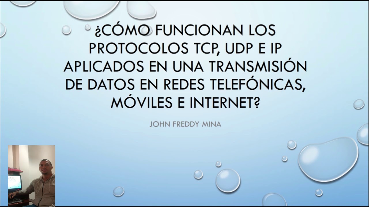 Cómo funcionan los protocolos TCP, UDP E IP aplicados en una transmisión de datos....