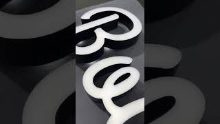 Black & White Kutu Harf Tabela Modern Ve Şık Tasarım - İstabela