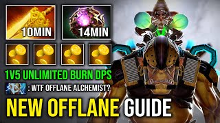 : How to Carry Offlane Alchemist 10Min Radiance & 2nd Item Octarine 1v5 Unlimited Burn DPS Dota 2