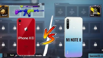 IPHONE XR conqueror player challange mi note 8 player 1v1 tdm and then what happen 😱