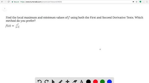 Find the local maximum and minimum values of f using both the First and Second Derivative Tests. Wh…
