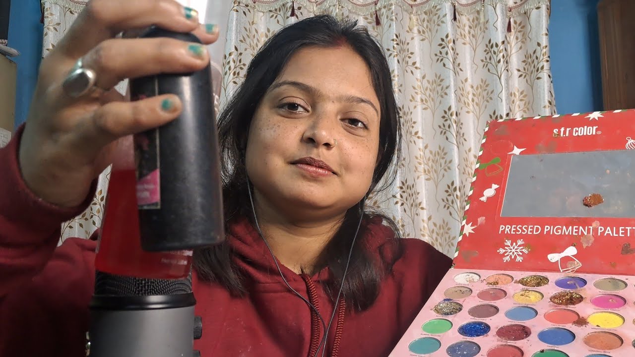 ASMR Doing your Party Makeup and hair style Roleplay