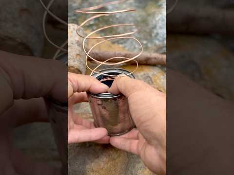 اصنع موقد كحول باستخدام علب الصفيح المهملة والأسلاك النحاسية الخارجية البقاء التخييم
