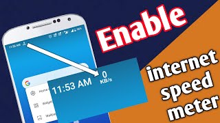 mobile me net speed option on kare/mobile me internet speed meter kaise set kare/enable net meter screenshot 2