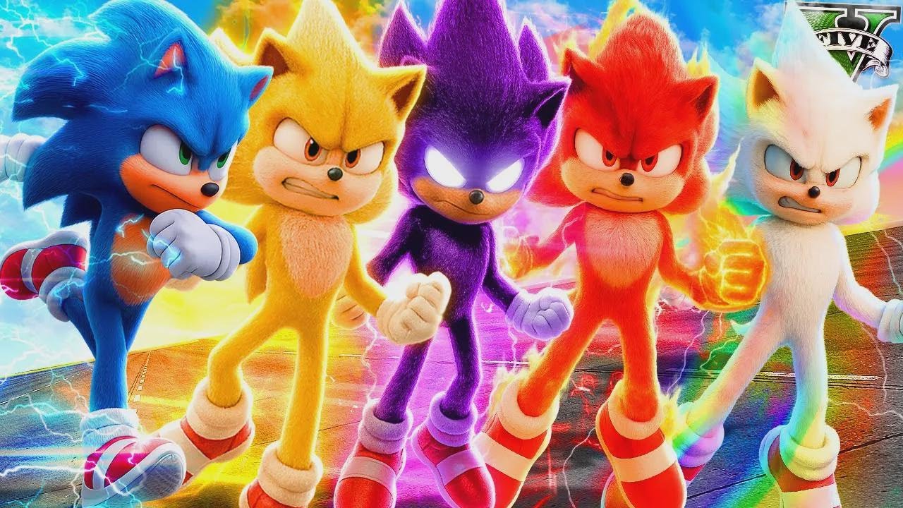 Quelle transformation de Sonic dans le film est la plus rapide sur GTA 5 ? (mod Sonic Movie)