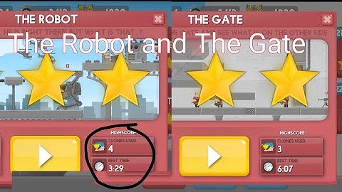 Clone Armies - How to beat "The Robot" in 4 clones and "The Gate" in 3 clones