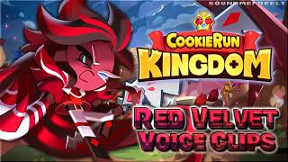 All Red Velvet Cookie Voice Clips Cookie Run Kingdom Voice Lines Max Mittelman English