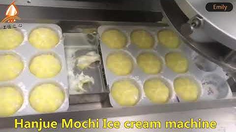 Hanjue HJ-BP860 Encrusting and aligning machine for mochi ice cream double colors