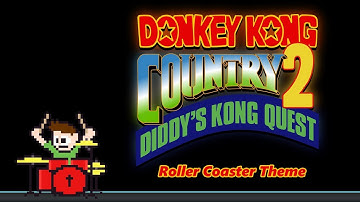 Donkey Kong Country 2 - Roller Coaster Theme (Drum Cover) -- The8BitDrummer