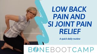 Osteoporosis Exercises for Low Back Pain and SI Joint Pain