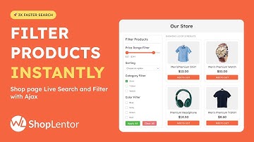 How to Add WooCommerce Product Filters (Quick Product Search) | AJAX Product Filters | ShopLentor